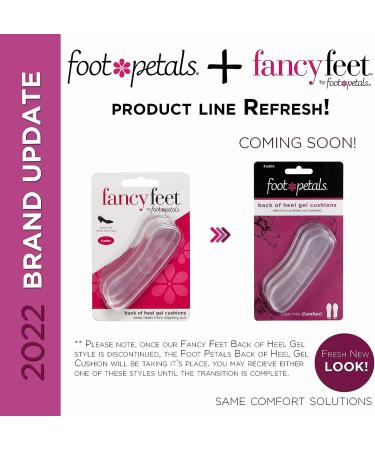 Foot Petals Women's Gel Back of Heel Comfort Inserts - 3 Pairs | One Size US - Buy Online on GoSupps.com