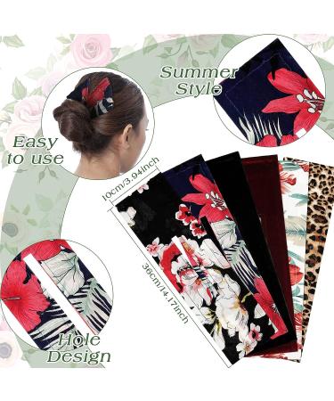6-Piece Deft Bun Hair Maker Set | French Twist Bun Hair Tool for Women | Stylish Summer Headband & Hairpin | Flexible Twist Maker in Multi Colors - Buy Online on GoSupps.com