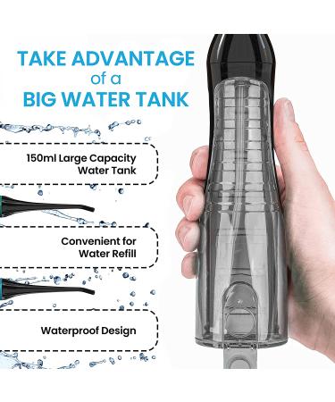 Aquasonic Aqua Flosser - Rechargeable Oral Irrigator with 4 Tips, 3 Modes | Portable & Cordless Water Flosser for Kids & Braces - Dentist Recommended - Buy Online on GoSupps.com