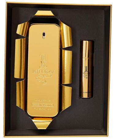 Paco Rabanne One Million For Men 2 Piece Set | Eau De Toilette & Travel Spray | International Shipping - Buy Online on GoSupps.com