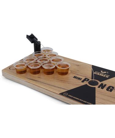 Grown Man Games Mini Beer Pong Set - Fun Tabletop Drinking Party Game - Buy Online on GoSupps.com