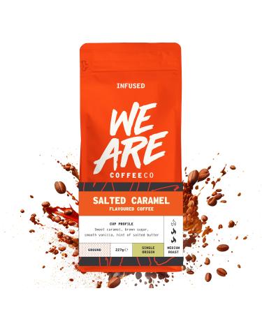 Coffee Ground 227g Bag Colombian Salted Caramel Flavoured Ground Coffee Caramel & Sweet Notes Arabica Medium Roast Fresh Coffee Single Origin Omni Grind (We Are Coffee Co) Salted Caramel 227.00 g (Pack of 1) - Buy Online on GoSupps.com