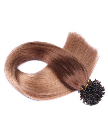 Buy High-Quality #4/27 Ombre Keratin Bonding Hair Extensions - 60cm 25 Strands 100% Remy Real Hair | Novon Hair Extensions - Buy Online on GoSupps.com