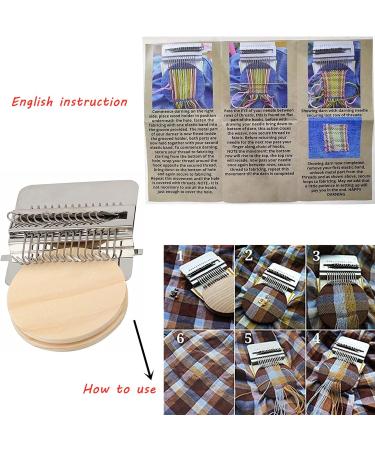 Speedweave Darning Loom - 28 Hooks Wooden Frame for DIY Weaving Repair | Household Mending Tool for Jeans, Socks, Clothes | Beginner Friendly - Buy Online on GoSupps.com