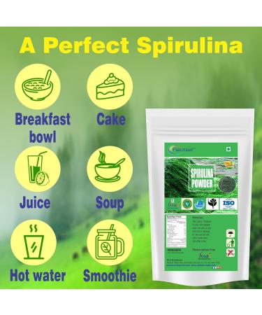 neotea Organic Spirulina Powder | Nutrient-Dense Superfood Supplement | Rich in Protein Vitamins & Antioxidants | Immune Support | Non-GMO Vegan Gluten-Free | No Additives (100 GM(3.52 OZ)) - Buy Online on GoSupps.com
