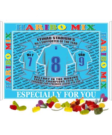 Manchester Blues Football Shirt Gift Boxed 200g Sweets Variety - Buy Online on GoSupps.com