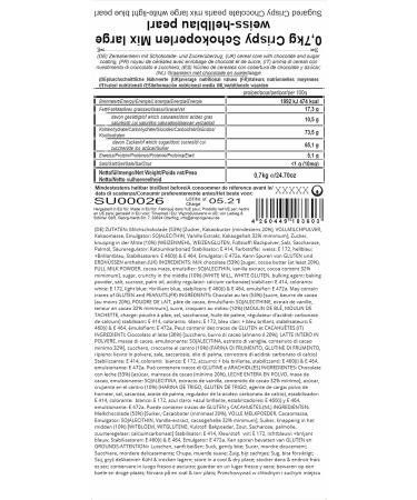 One-in 700g Crispy Chocolate Operlen Mix - White & Bright Blue Pearl Gloss - Perfect for Weddings Baptisms & Communions | Chocolate Ball Guest Gifts & Candy Bar Options - Buy Online on GoSupps.com