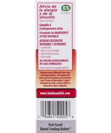 Similasan Allergy & Sinus Relief 60 ct - Natural Relief for Allergies and Sinus Congestion - Buy Online on GoSupps.com