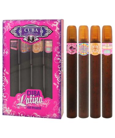 Cuba Cuba Latino Collection Women 4 Pc Gift Set 1.17oz Cuba Copacabana EDP Spray 1.17oz Cuba Maya EDP Spray 1.17oz Cuba Carnaval EDP Spray 1.17oz (Cha-2549) - Buy Online on GoSupps.com