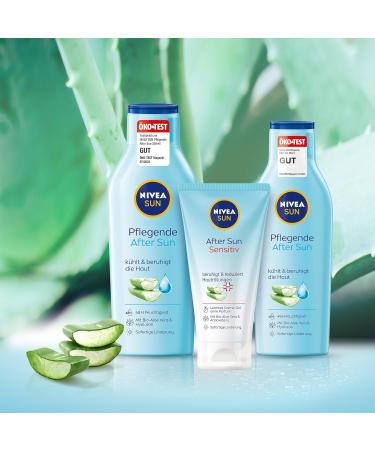 Nivea Sun Nursing After Sun Lotion 400ml | Organic Aloe Vera & Hyaluron | 48h Moisture & Skin Calming Effect - Buy Online on GoSupps.com