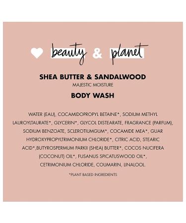 Love Beauty and Planet Majestic Moisture Body Wash - Shea Butter & Sandalwood 16 fl oz - Buy Online on GoSupps.com