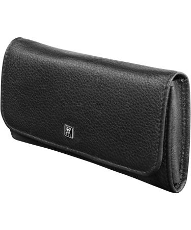 ZWILLING 5-Piece Manicure Set - Premium Nail Care & Pedicure Kit | Black Cowhide with Snap Fastener - Buy Online on GoSupps.com