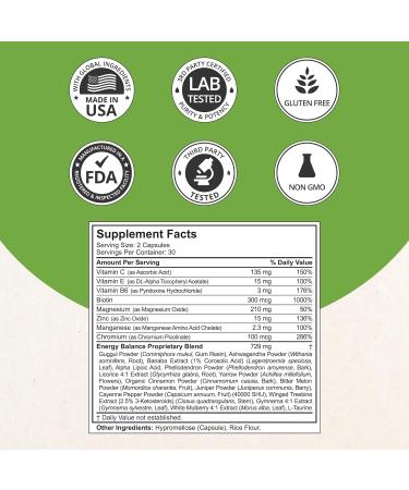 Blood Sugar - Advanced Formula with Bitter Melon Ashwagandha Cinnamon Chromium Magnesium Vitamins Alpha Lipoic Acid Cayenne Pepper & More | 60 Capsules | 1 Month Supply New 60 Count (Pack of 1) - Buy Online on GoSupps.com