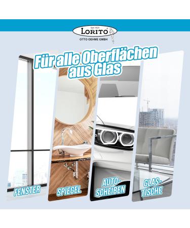 Buy Lorito Fresh & Clean Glass Cleaner - 1L Window & Surface Cleaner for Car & Home - Buy Online on GoSupps.com