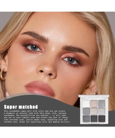  G n rique Eyeshadow Palette Smoky Makeup Matte Shimmer High Pigment 9 Colour Shadow Set Blendable Gothic Cosmetics Eye Makeup for Women and Prom Parties Nine Colors - Buy Online on GoSupps.com