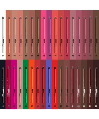 NYX Professional Makeup Line Loud Lip Liner - Longwear Pigmented Pencil with Jojoba Oil & Vitamin E | Make A Statement 0.04 oz - Shop Internationally - Buy Online on GoSupps.com