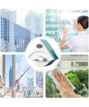 Magnetic Window Cleaner Double Sided Window Cleaner Interior Window Cleaner Glass Wiper Professional Window Washing Tools Multi Surface Window Scrubber Exterior Window Cleaner for Home Offices M(5 12MM)- for single-layer thickened glass - Buy Online on GoSupps.com