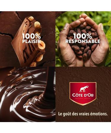 C TE D'OR - 4 C te d'Or Dark Chocolate and Whole Hazelnuts Block Bars 180g - Dark Chocolate and Whole Hazelnuts - Pack of Chocolate Bars - Pack of 4x180g - Buy Online on GoSupps.com