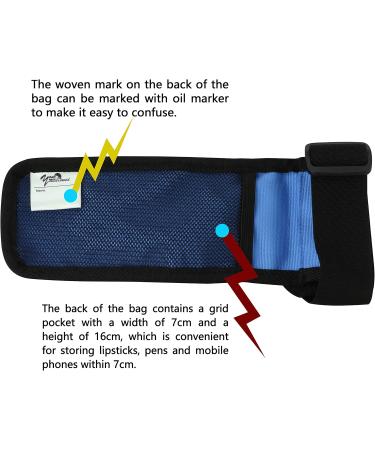 Massage Bottle Bag for Therapists | Holster for Massage Lotion & Oil - Db1KD-Blue - Buy Online on GoSupps.com