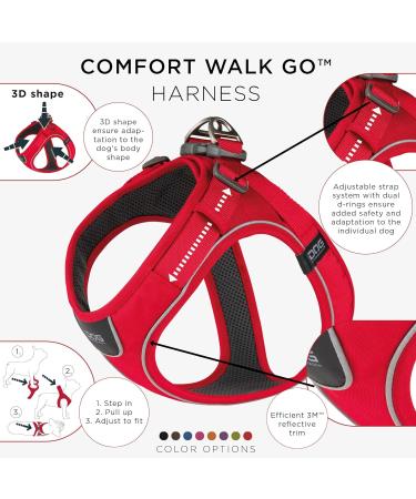 DOG Copenhagen Comfort Walk Go Harness - Classic Red XXS for Small Dogs | International Shipping Available - Buy Online on GoSupps.com