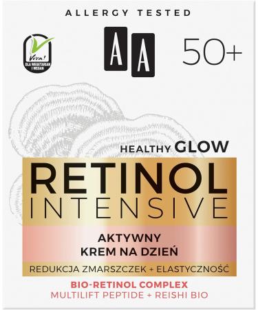 AA RETINOL INTENSIVE 50+ active day cream wrinkle reduction + elasticity 50 ml Daily - Buy Online on GoSupps.com