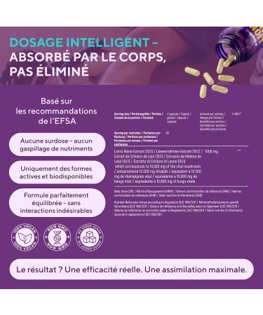 Lion's Mane - 10 000 mg - G lules de crini re de lion Extrait de champignon Hericium Erinaceus 10:1 Naturel et sans OGM (180 capsules) 180 unit (Lot de 1) - Buy Online on GoSupps.com