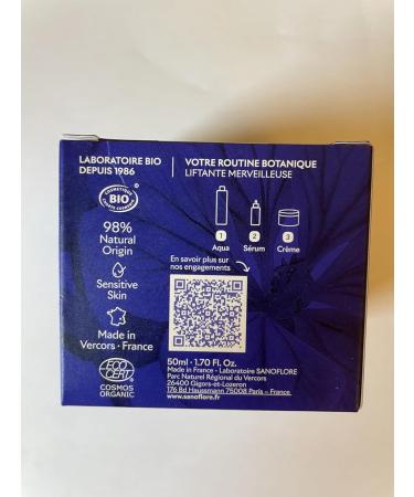 Sanoflore Merveilleuse Cr me Liftante Anti-rides Soin de Jour Anti- ge Certifi Bio avec R tinol Vegan et Peptides de Lin - Buy Online on GoSupps.com