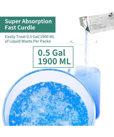 20 Pack Eco-Friendly Portable Toilet Chemicals for Camping - Poo Powder for Waste Treatment & Odor Control - Buy Online on GoSupps.com