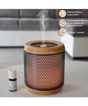Zen'ar me Elipsia Essential Oil Diffuser | Ultrasonic Aromatherapy & LED Bamboo Metal Design | International Shipping - Buy Online on GoSupps.com