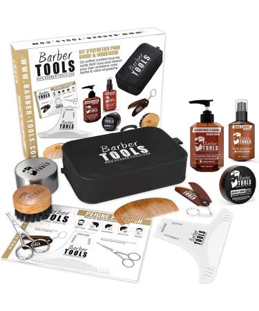 Premium Beard Care Set | Barber Tools & Shaving Kit | Made in France - International Shipping Available - Buy Online on GoSupps.com