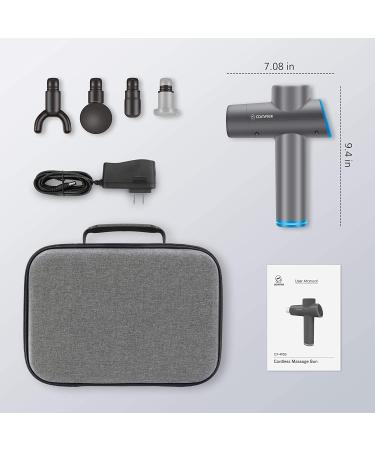 Comfier Handheld Massage Gun with Heat - Deep Tissue Percussion Massager for Athletes, Back, Neck, and Legs - Buy Online on GoSupps.com