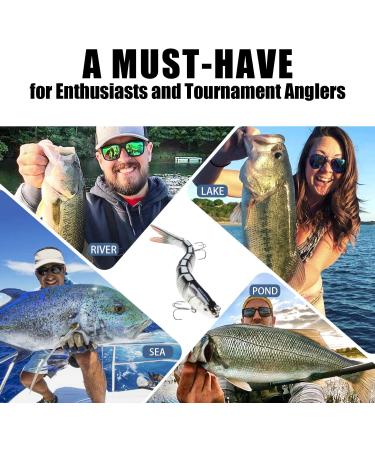 TRUSCEND Multi Jointed Swimbaits - Lifelike Fishing Lures for Bass Trout - Slow Sinking Bionic Swimbaits - Freshwater and Saltwater - A1-5.5inch - 0.95oz - Buy Online on GoSupps.com