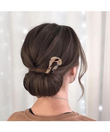 OIIKI French U-Shaped Hair Forks for Thick Long Hair - 3pcs | Large Wavy Hair Pins for Buns - 4.5inch | Tortoise Shell Hair Accessories for Women - Buy Online on GoSupps.com
