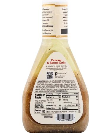 Newman's Own Parmesan & Roasted Garlic Salad Dressing - 16 oz - Buy Online on GoSupps.com