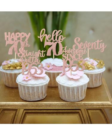 30 Pieces Straight Outta1953 Cupcake Toppers Awesome Since 1953 Cake Decorations Cheers on 70 Fabulous Seventy Cake Toppers 70th Birthday Wedding Anniversary Party Cake Decorations Rose Gold Rose Gold 70th - Buy Online on GoSupps.com