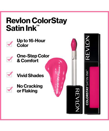 Revlon ColorStay Satin Ink Liquid Lipstick - Your Majesty 0.17 Fl Oz - Buy Online on GoSupps.com