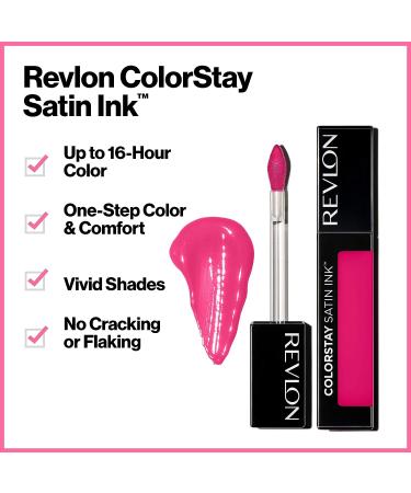 Revlon ColorStay Satin Ink Liquid Lipstick - Fire & Ice 0.17 Fl Oz - Buy Online on GoSupps.com