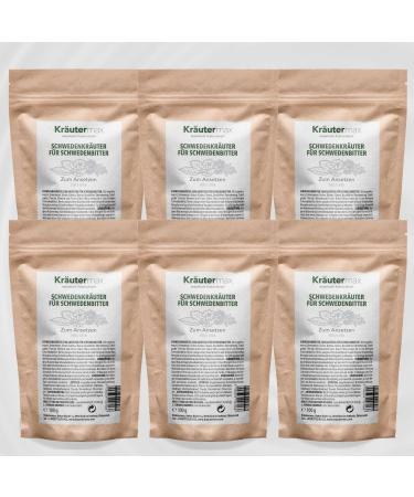 Herbal Max Swedish herb starter mixture for starting 2 liters of Swedish bitter 6 x 100 g