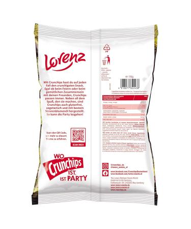 Buy Lorenz Snack World Crunchips WOW Cream & Mild Wasabi - Pack of 10 (10 x 110g) | International Shipping Available - Buy Online on GoSupps.com