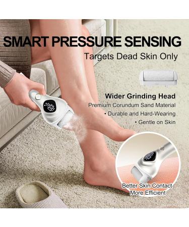 Recharge Your Feet: Electric Callus Remover - Dual-Speed Waterproof Foot Scrubber with LED & LCD Display for Smooth Skin - Buy Online on GoSupps.com