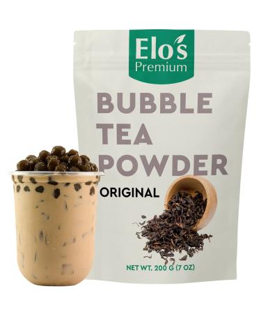 Bubble Tea Powder Kit (200g / 7oz) Original Flavour| Instant Boba Mix Ready in 2 Minutes| Authentic Taiwanese Taste Packed in Canada Non-GMO| Make Smoothies Ice Coffee and More| by Elo s Premium