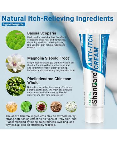Anti Itch Soothing Cream Extra Strength Skin Itch Relief Ointment for Full Body Itching Caused by Seasonal Changes Dermatitis Eczema Rash Psoriasis Hives Bug&Mosquito Bites Poison Ivy 1.76 oz - Buy Online on GoSupps.com