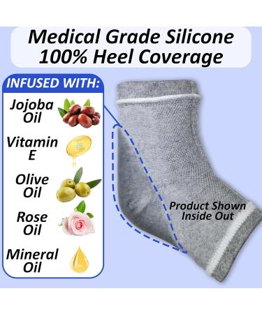Moisturizing Socks for Cracked Heels - Spa Gel Silicone Toeless Socks for Dry Feet Repair | 1 Piece Set for Women - Buy Online on GoSupps.com