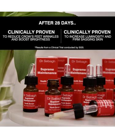 Dr Sebagh Supreme Maintenance Youth Serum (0.17 fl oz) - Award-Winning Anti Aging Resveratrol Serum for Face - Collagen-Boosting Hydrating - Advanced Resveratrol Skin Care Treatment - Buy Online on GoSupps.com