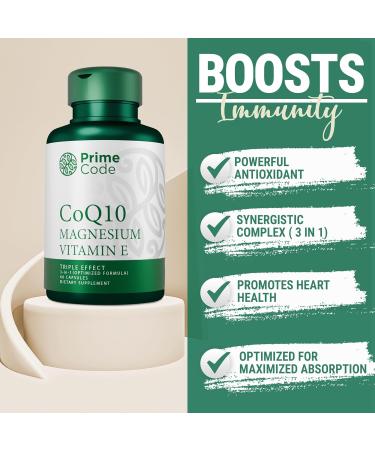 Prime Code CoQ10 250mg with Magnesium Glycinate and Vitamin E CoQ10 200mg & Vitamin C 250mg Gummies - Buy Online on GoSupps.com