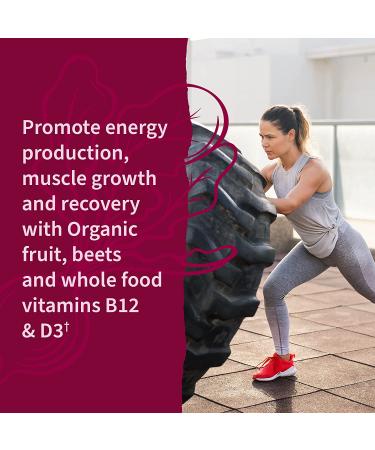 Organic Beet Root Gummies with Antioxidants, Vitamins C, D & B12 for Heart Health & Energy - Vegan, Gluten Free, Non GMO - Raspberry Flavor (30 Servings) - Buy Online on GoSupps.com