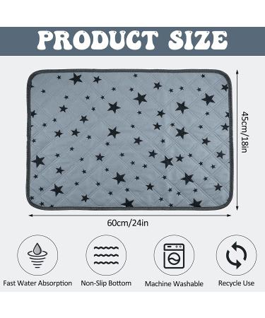 8 Piece Bulk Guinea Pig Pee Pad | Reusable & Washable Cage Liners with Star Patterns | Absorbent Fleece Bedding & Non-Slip Mats for Cages | 18 x 24 Inch - Buy Online on GoSupps.com