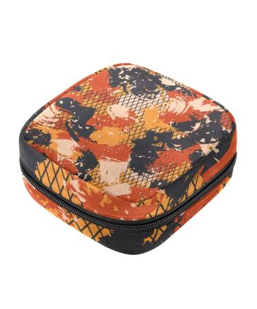 Sanitary Napkin Storage Bag Portable Period Bag for Women Teen Girls Colorful Camouflage Menstrual Cup Pouch Nursing Pad Holder (Multicolor) Color 8