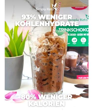 Simply Keto Drinking Chocolate (1001 Night) - Sugar-Free Cocoa Powder | 42% Cocoa | Low Carb Hot & Iced Chocolate | 180g Pack - Buy Online on GoSupps.com