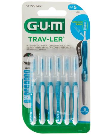 Cep Interdent Gum Viaje 1 6 Conico 1614 Blue 6 pieces (1 pack)